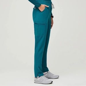 Pacific Blue Figs Yola High Waisted Scrub Pants Size Small